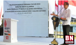 Presiden Jokowi Lepas Ekspor Perdana Smelter Grade Alumina - BN Nasional