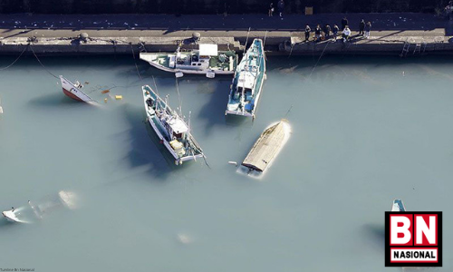 Tsunami Terjang Jepang setelah Tonga, Ketinggian 1,2 Meter