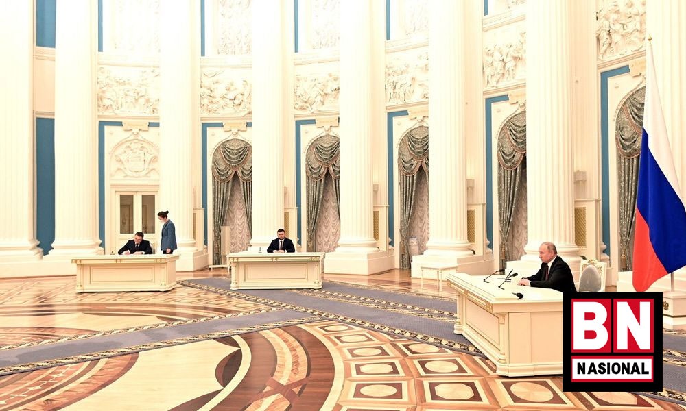 Akui Kemerdekaan Wilayah Donetsk dan Lugansk, Presiden Putin Kirim Pasukan ke Ukraina Timur - BN Nasional