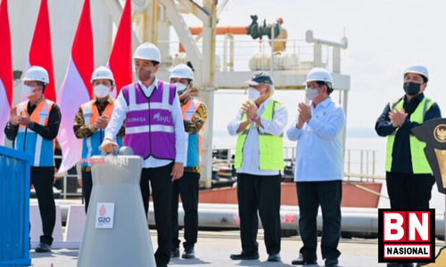 Presiden Jokowi Resmikan Terminal Kijing Pelabuhan Pontianak di Kabupaten Mempawah - BN Nasional