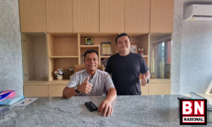 Ketua Umum PB PERBAKIN Letjen TNI Joni Supriyanto mengunjungi kantor BN MEDIA GROUP - BN Nasional