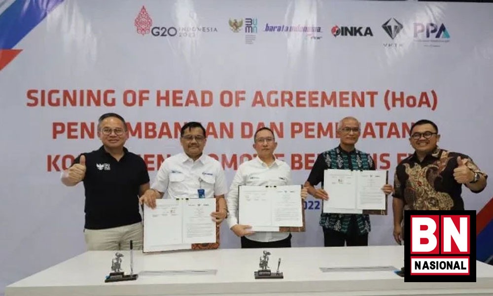 Kembangkan Komponen EV, INKA dan Barata Indonesia Gandeng VKTR - BN Nasional