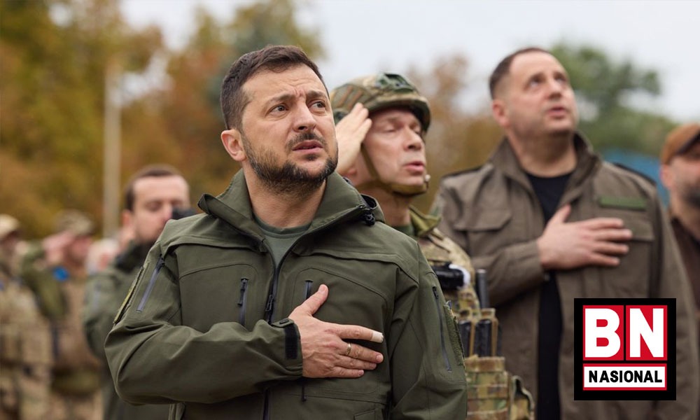 Presiden Zelensky Peringatkan Tanggapan Sangat Keras Jika Rusia Mencaplok Wilayah Ukraina - BN Nasional