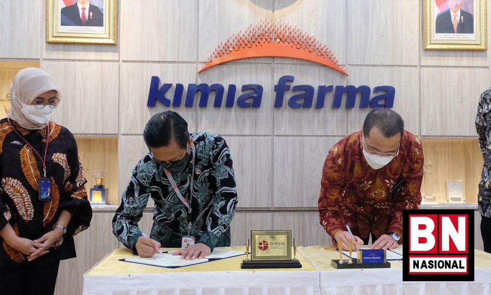 Kimia Farma Gandeng BRIN Jalin Kerja Sama Pengembangan Inovasi di Bidang Kesehatan - BN Nasional