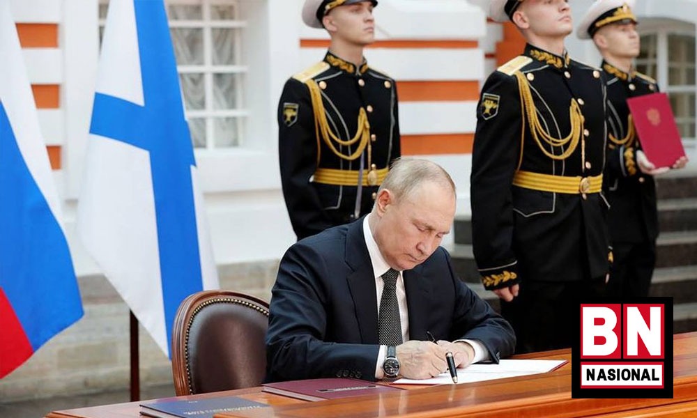 Presiden Rusia Vladimir Putin Tandatangani Dekret Darurat Militer di Empat Wilayah Ukraina yang Dicaplok, Buat Apa?