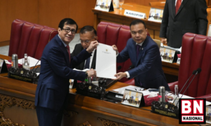 Rancangan Undang-Undang tentang Kitab Undang-Undang (UU) Hukum Pidana (RUU KUHP) untuk disetujui menjadi UU.