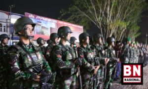 Larangan Pengibaran Bendera Bulan Bintang, TNI-Polri Patroli Keliling Aceh Barat