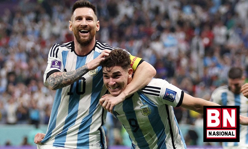 Piala Dunia 2022 : Messi Bungkam Kroasia 3-0, Argentina ke Final