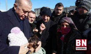 Korban Tewas Gempa Turki Bertambah Jadi 12 Ribu Jiwa, Presiden Erdogan Kunjungi Lokasi Bencana