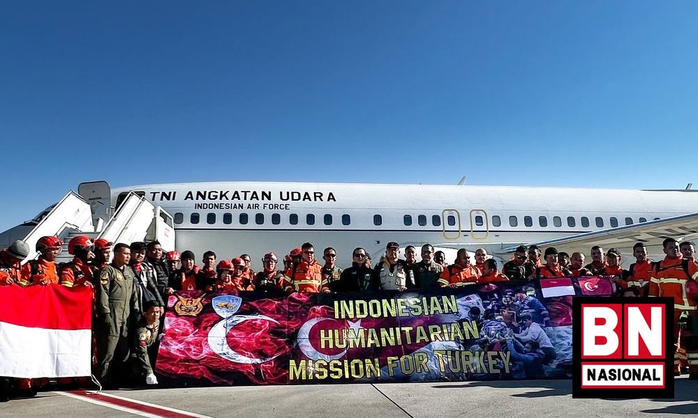 Gelombang Pertama Bantuan RI untuk Gempa Turki Tiba di Adana