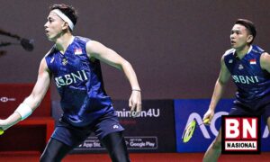 Indonesia Open 2023 : Fajar/Rian Menang Mudah di Babak Pertama Meski Digelayuti Ketegangan