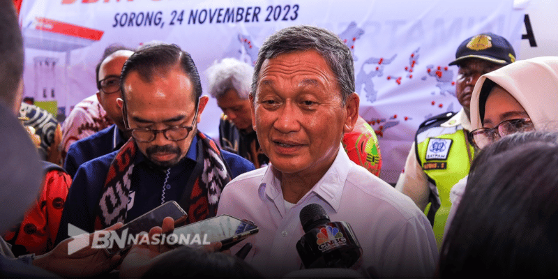 Nas Menteri ESDM Arifin Tasrif Saat Meresmikan BBM