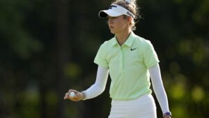 Mengejar kemenangan ke-5 berturut-turut, Nelly Korda tertinggal 2 pukulan di Chevron Championship setelah putaran pertama 68