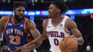 Tyrese Maxey menyelamatkan Sixers dari eliminasi dengan penyelesaian besar dalam kemenangan OT yang memotong keunggulan Knicks menjadi 3-2