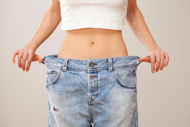 Jeans Besar Wanita Penurun Berat Badan Obesitas