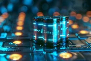 Seni Konsep Teknologi Baterai Umum