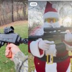 Screenshots from videos posted to RedNote showing 3D printed guns.