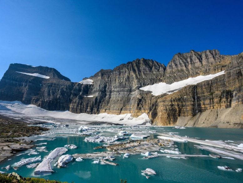 Gletser Pegunungan Ice Melting