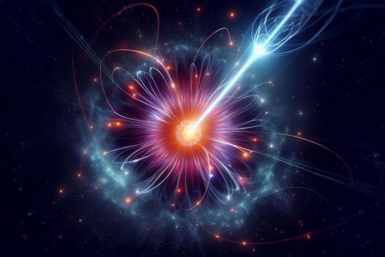 Seni Konsep Fisika Nuklir Atom