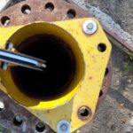 Lubang bor outokumpu dari atas