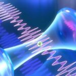 Komunikasi sinyal medan listrik berdasarkan nanoantennas yang diisi secara optik