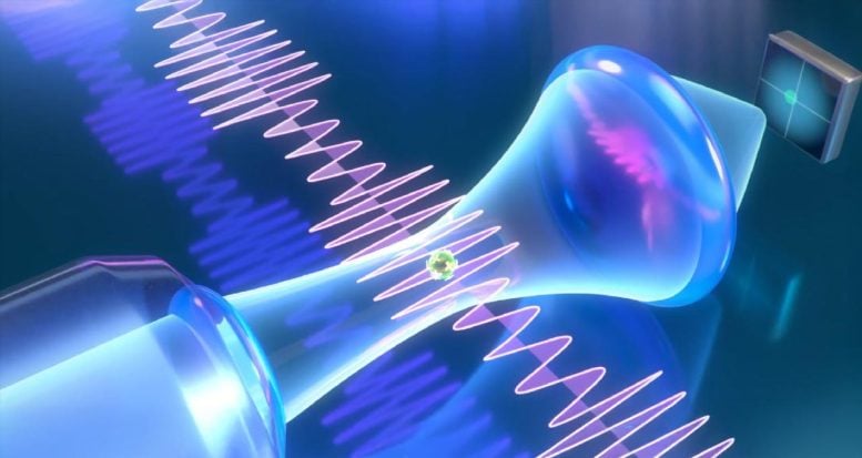 Komunikasi sinyal medan listrik berdasarkan nanoantennas yang diisi secara optik