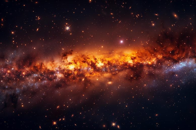 Seni galaksi aneh astronomi