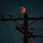 Tiang telepon gerhana bulan