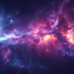 Konsep seni energi gelap kosmik