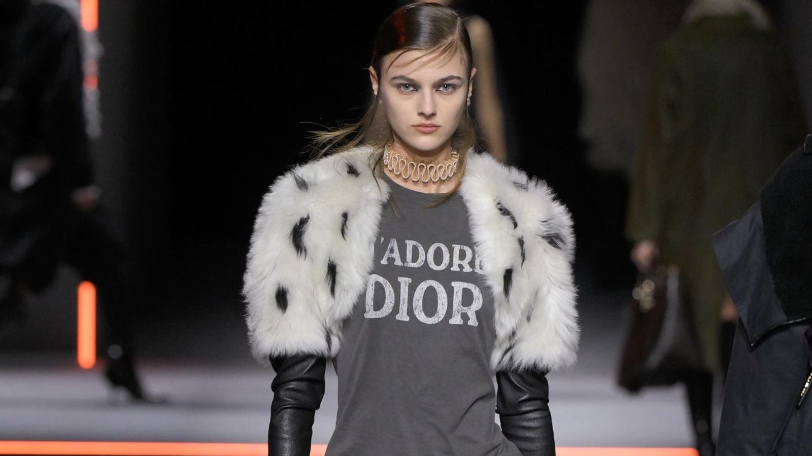 T-Shirt Logo J'adore Mixed Dior, Orlando Ruffs & A Giant Pterodactyl