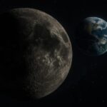Ilustrasi konsep Art Space Moon Bumi