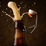 Konsep seni botol bir swing-top