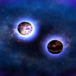 Dua bintang neutron di ambang bertabrakan