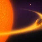 Konsep seni planet yang menghancurkan