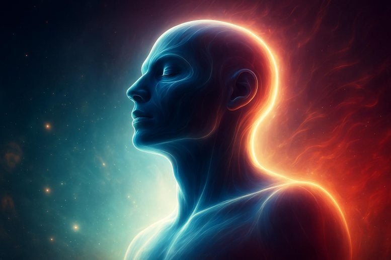 Ilustrasi seni konsep homo sapien manusia ditingkatkan