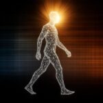 Latihan umur panjang gambar -gambar yang bersinar manusia