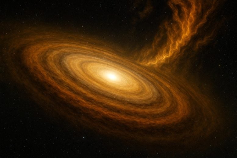 Seni konsep pembentukan planet bintang