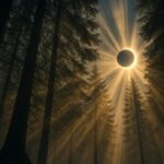 Konsep Seni Eclipse Hutan Trees