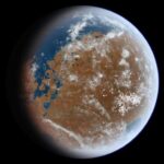 Planet kuno mars lebar