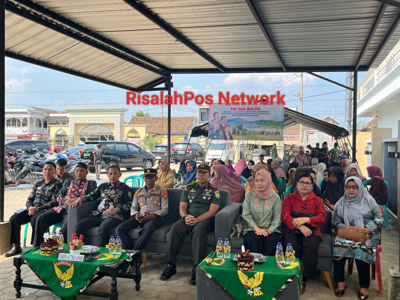 SINERGI TNI-BULOG, DANDIM 0427/WAY KANAN NYATAKAN SIAP BANTU DISTRIBUSI BERAS
