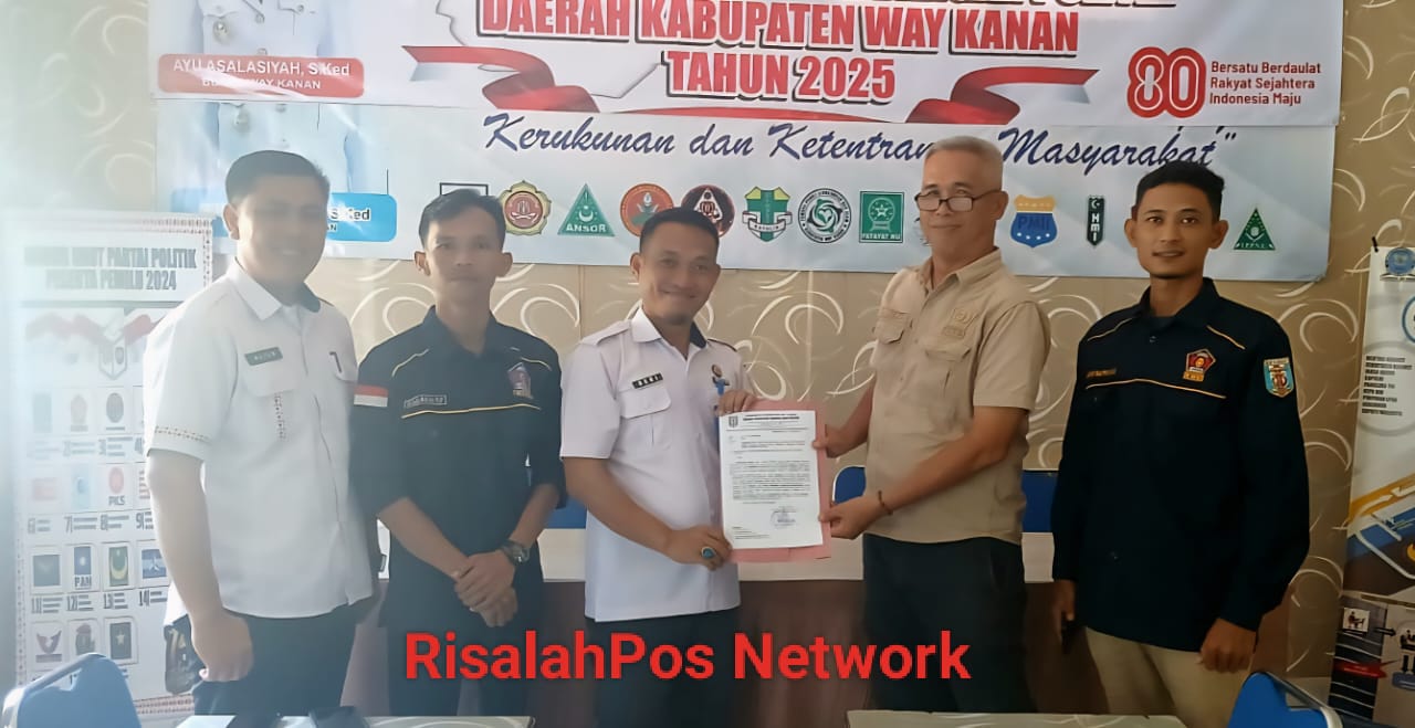 Pengurus DPC KWRI Way Kanan Periode 2025-2028 Laporkan Keberadaan Organisasi Di Badan Kesbangpol