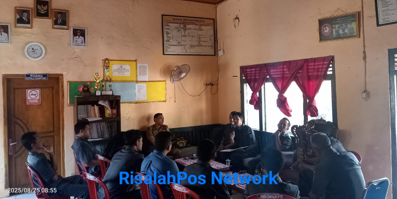 Rapat Kerja Pemerintah Kampung Bersama Ketua BPK Kampung Beserta Anggotanya