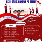 Semarak HUT RI Ke-80 Lingkungan III Gang Hanura, Kelurahan Pasar Banjit, Mengadakan Acara Gaple Tornament Terbuka Untuk Umum