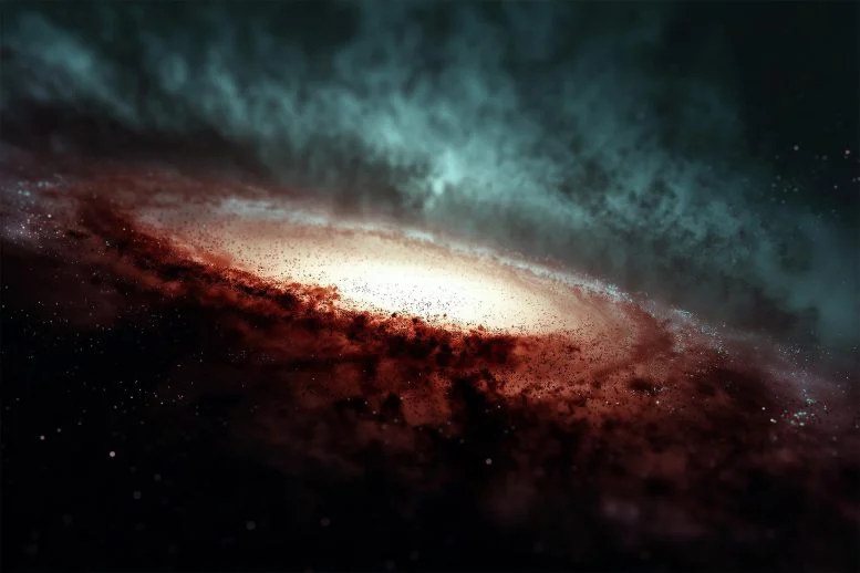 Seni Konsep Putaran Alam Semesta Astrofisika