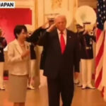Detik-detik PM Jepang Panik Saat Mendampingi Donald Trump di Istana​