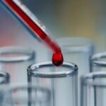 Tabung Tes Cairan Merah Darah Lab Sains