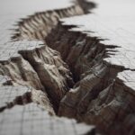 Konsep Seni Wireframe Model Gempa Bumi