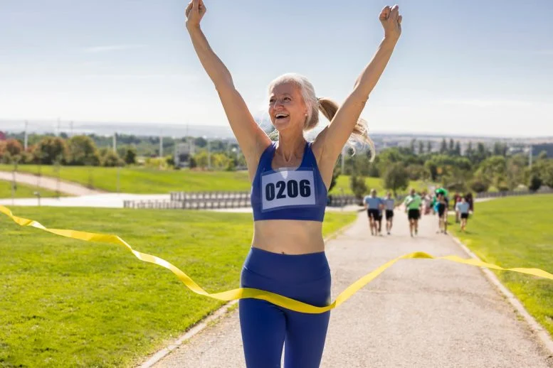 Pelari Marathon Wanita Senior Memenangkan Perlombaan