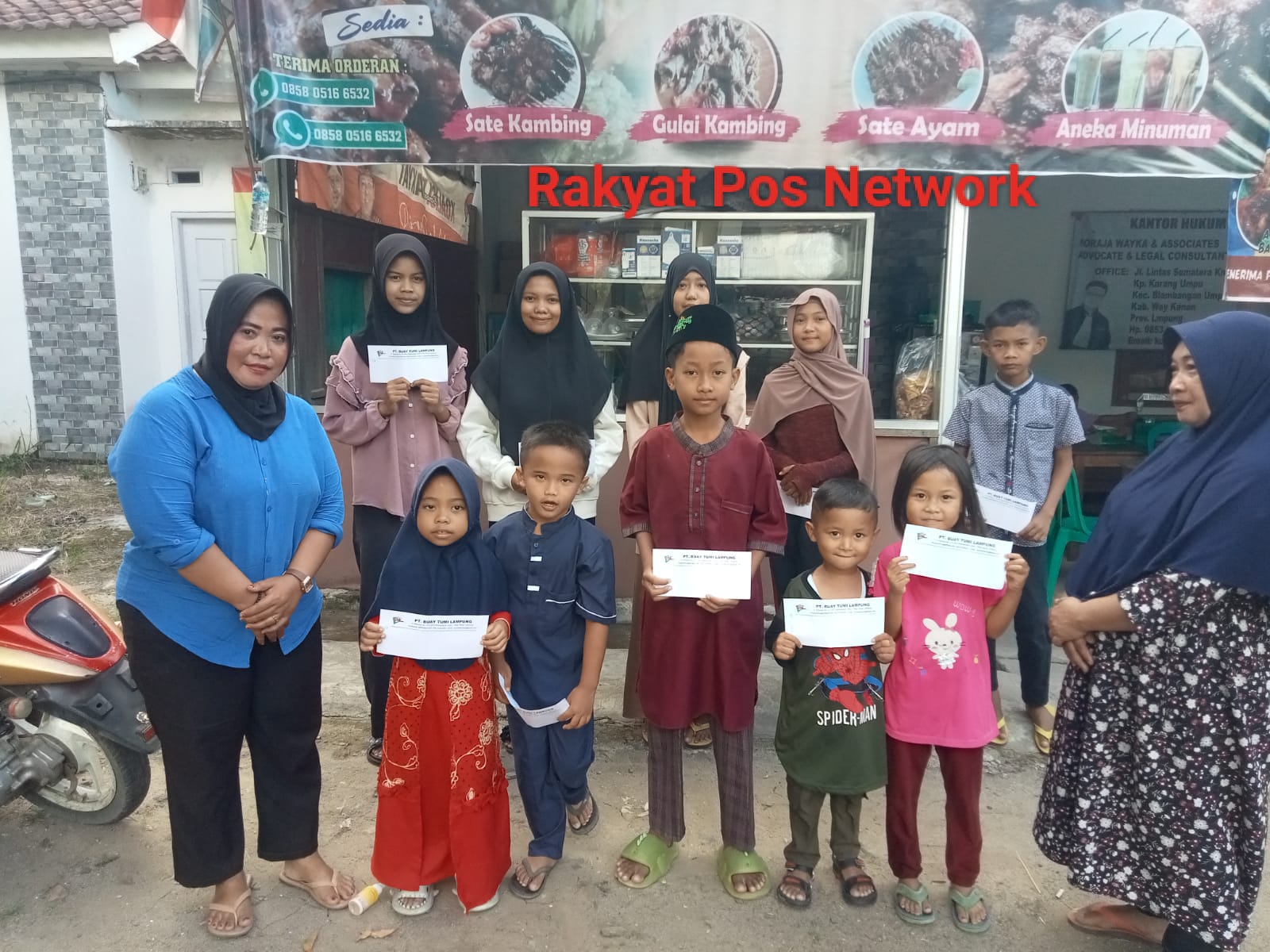 Silaturahmi dan Santunan Anak Yatim oleh Pimpinan PT Buay Tumi Lampung Jelang Idul Fitri di Way Kanan